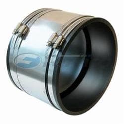 Fernco® 1002-64RC Repair Coupling, 6 x 4 in Nominal Size, Clay x Cast Iron/C/Lead/Plastic/Steel