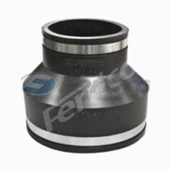 Fernco® 1051-64 Flex Coupling, 6 x 4 in Nominal Size, AC/Ductile Iron x Cast Iron/Plastic