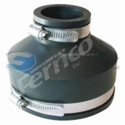Fernco® 1056-415 Stock Coupling, 4 x 1-1/2 in Nominal Size, Cast Iron/C/Lead/Plastic/Steel x Cast Iron/C/Lead/Plastic/Steel