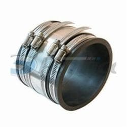 Fernco® 1056-64RC Repair Coupling, 6 x 4 in Nominal Size, Cast Iron/C/Lead/Plastic/Steel x Cast Iron/C/Lead/Plastic/Steel