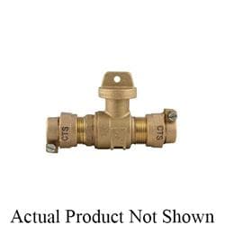 Ford B44-777W-NL Ball Valve Curb Stop, 2 in Nominal