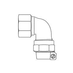 Ford L04-44S-NL 1/4 Bend Coupling, 1 in Nominal
