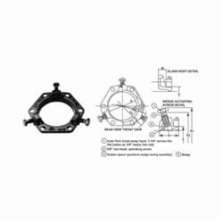 Ford UFR1400-D-8-U Uni-Flange® UFR1400-D-8-U Wedge Action Retainer Gland, 8 in Pipe