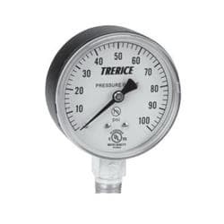 Trerice 800B4002LA160 800B Dry Utility Pressure Gauge, 0 to 160 psi Pressure, 1/4 in MNPT Connection