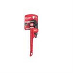 Milwaukee® Tool 48-22-7110 OVERBITE JAW ™ Pipe Wrench, 10 in OAL, Hook Jaw, Steel Handle