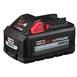 Milwaukee® Tool 48-11-1865 M18™ HIGH OUTPUT™ Cordless Battery Pack, 6 Ah REDLITHIUM™ Battery, 18 VDC Charge
