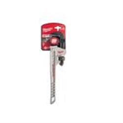 Milwaukee® Tool 48-22-7212 OVERBITE JAW ™ Pipe Wrench, 12 in OAL, Hook Jaw, Aluminum Handle