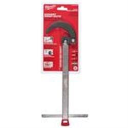 Milwaukee® Tool 48-22-7002 Adjustable Large Basin Wrench, 14.9 in OAL, 90 deg, Adjustable Large