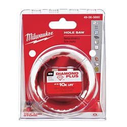 Milwaukee® Tool 49-56-5660 Diamond Max™ Hole Saw Cups, 2-1/2 in Dia, 1-1/2 in D Cutting, Diamond Grit Threaded