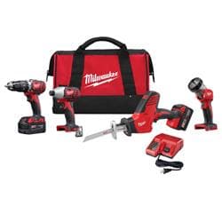 Milwaukee® Tool 2695-24 M18™ 4-Tool Cordless Combination Kit