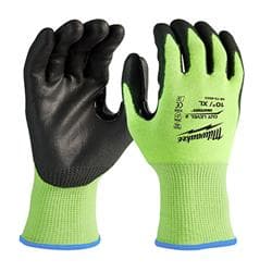 Milwaukee® Tool 48-73-8923 High Visibility Cut-Resistant Gloves, XL, Dipped/Finger Tip Style