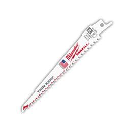 Milwaukee® Tool 48-00-5035 6 in 5 TPI SAWZALL® Blade for Wood with Nails (5 Pack), 6 in L x 3/4 in W, 5, Bi-Metal Body