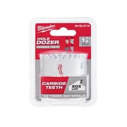 Milwaukee® Tool 49-56-0719 HOLE DOZER™ with Carbide Teeth Hole Saws, 1-7/8 in Dia, 1.62 in D Cutting, Carbide Cutting Edge