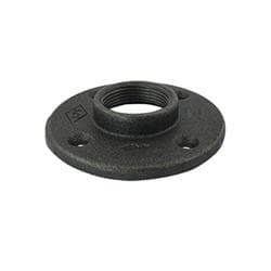 3/4 in Black Malleable Iron Floor Flange Gs