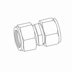 Ipex Duratec® Airline 438023 Coupler, 1 in, Brass