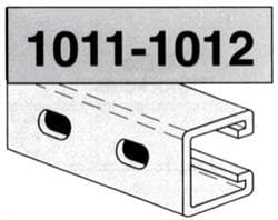 1-5/8 in x 1-5/8 in x 20 ft Galvanized Slotted Strut 12 Ga
