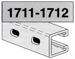 1 5/8 X 1 3/8 X 20 PAINTED SLOTTED; STRUT PHD 1712