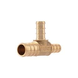 Sharkbite® UC454LF Tee, 3/4 x 1/2 x 1/2 in Nominal