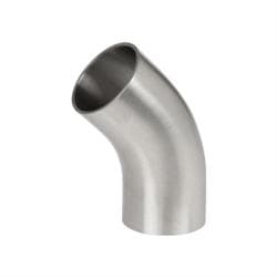 2 in Sanitary 304 SS Weld 45