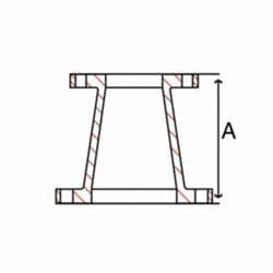 6 x 2-1/2 in Ductile Iron Concentric Reducer