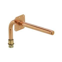Viega 92321 PureFlow® Model 2820.4ZL 90 deg Stub-Out With Wall Plate, 1/2 in Nominal Size