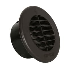 FAMCO UEVD4BR Under Eave Bath Vent with Damper 4 in, Brown