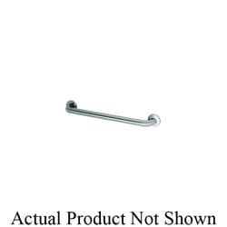 Bobrick 6806x12 Straight Grab Bar With Snap Flange, 12 in L, 304 Stainless Steel, Satin, Domestic