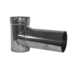 DuraVent® 6DFS-T Vent Tee DuraFlex with Cap 6 in Aluminum
