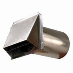 Snappy™ 500-4G Dryer Vent With Damper, 4 in Tube Dia, 7 in L x 7-1/2 in W Hood, 3 in Hood Opening, 8-1/4 in Tube