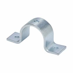 B-Line B2400-2ZN 2-Hole Standard Pipe Clamp, 2 in Nominal, 1200/480/180 lb Load, Low Carbon Steel