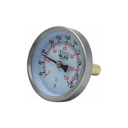 Wal-Rich 1722014 2 in Snap-Well Thermometer (Brass Probe)
