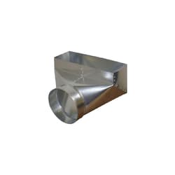 Snappy™ P13-628 90 deg Register Boot, 6x12x8, Steel, Galvanized