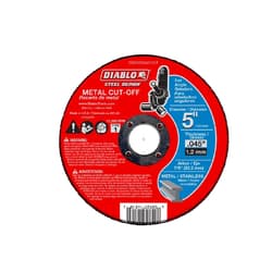 Diablo® DBD050040101F Steel Demon™ 5 in diameter, 7/8 in arbor, Type 1 hub, 0.04 in thickness