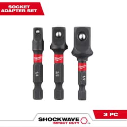 Milwaukee® SHOCKWAVE™ 48-32-5033 3-Piece Hex Shank Socket Adapter Set
