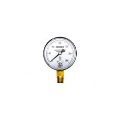 Trerice 800B2502LA300 800B Dry Utility Pressure Gauge, 0 to 300 psi Pressure, 1/4 in MNPT Connection, 2-1/2 in Dia Dial, 1.6 % Accuracy