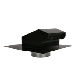FAMCO BK6XBK Bath & Kitchen Vent 6 in with Extension, Black