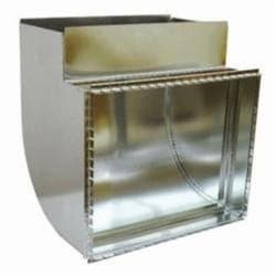 Snappy™ 71K-SC Cold Air Shoe With Cover, 25 x 10 in Duct, 14 x 25 in Filter, Steel, 26 ga