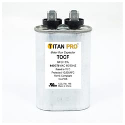 Diversitech TOCF12.5 Run Capacitor 12.5 mfd 440/370V Oval Single Section Titan Pro