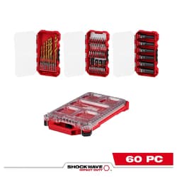 Milwaukee® 48-32-5162 SHOCKWAVE™ Impact Duty 60PC Drill, Drive & Fasten with PACKOUT™