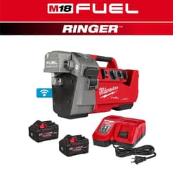 Milwaukee® 2927-22 M18 FUEL™ RINGER™ Roll Groover for 1-1/4 in - 4 in Sch 10/40, 6 in Sch 10