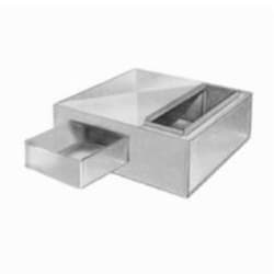 Snappy™ SBF36 36 x 28 x 15 in Return Air Support Box w/ Filter Drawer, Galvanized Steel, 10 x 25 in Return Air Duct