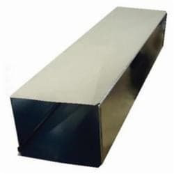 Snappy&trade: 100-304 Loose Cleat Rectangular Duct, 48 in L x 30 in W x 8 in H, Steel, Galvanized, 26 ga