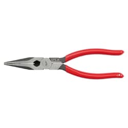 Milwaukee® MT505 Needle Nose Plier, Straight Jaw, 2-1/2 in L Jaw x 29/64 in W Jaw