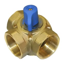 Tekmar® 714 3-Way Mixing Valve, 2 in, FNPT, 146 psi Pressure, 51 Cv Flow Rate, Brass Body, Import
